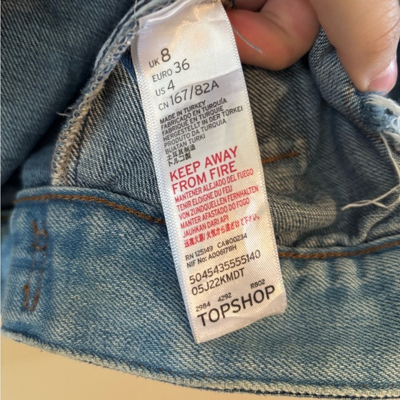 Topshop MOTO Distressed Denim Jacket - Picture 5 of 11